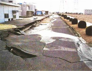 東日本大震災での液状化現象